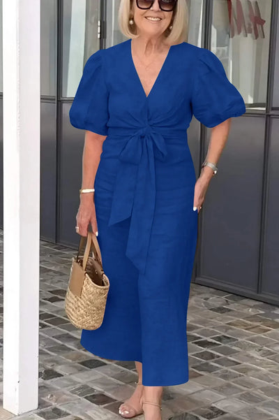JODI | Loose V-neck Midi Dress