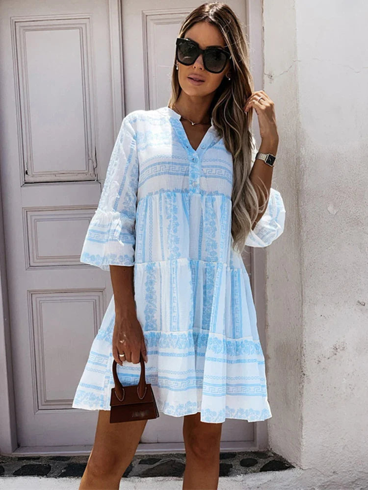 AMELIE | Elegant Boho Chic Tunic Dress