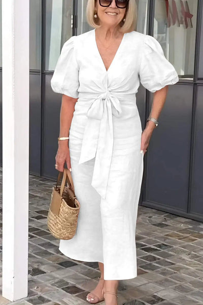 JODI | Loose V-neck Midi Dress
