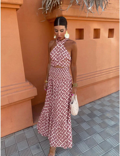MICKAY | Women's Chic Off-the-Shoulder Midi Dress