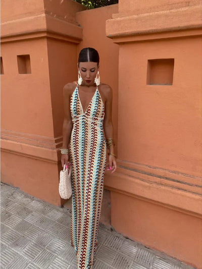 ROXANNE | Halter Neck Backless Dress