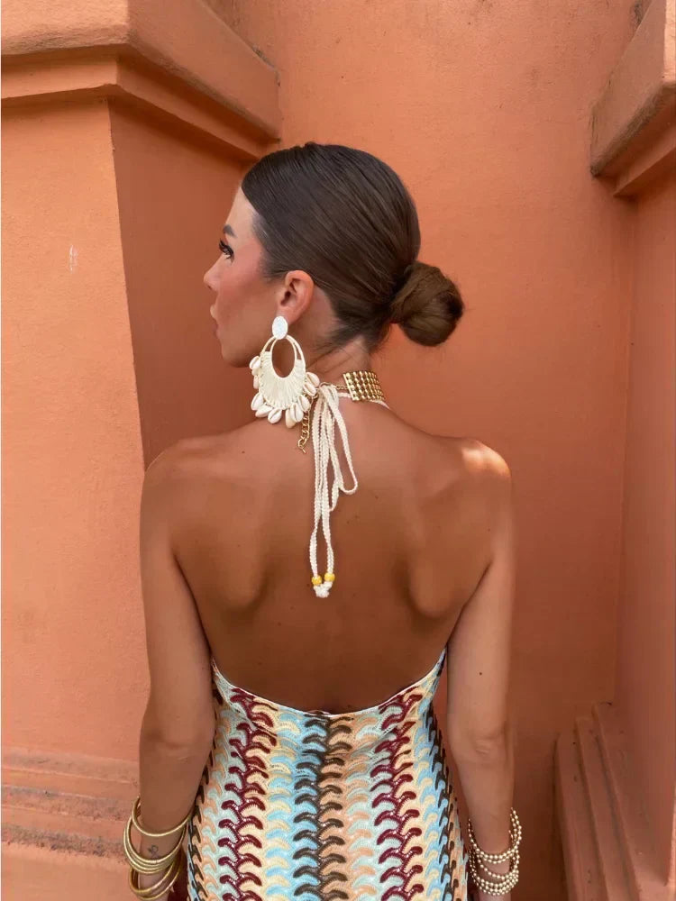 ROXANNE | Halter Neck Backless Dress