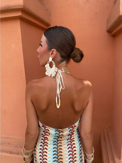 ROXANNE | Halter Neck Backless Dress