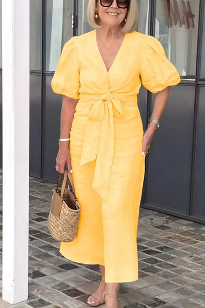 JODI | Loose V-neck Midi Dress
