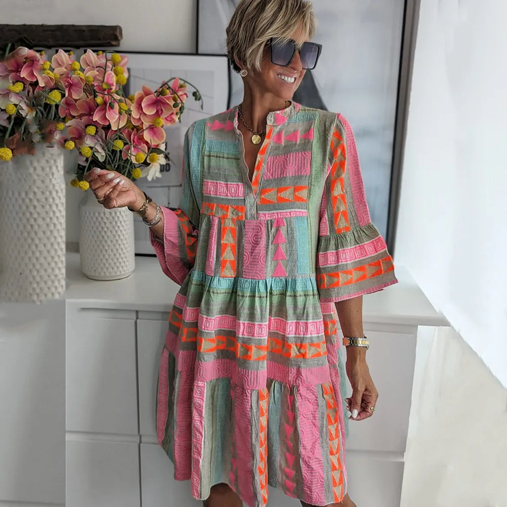 LILY | Boho Chic Loose-Fit Dress