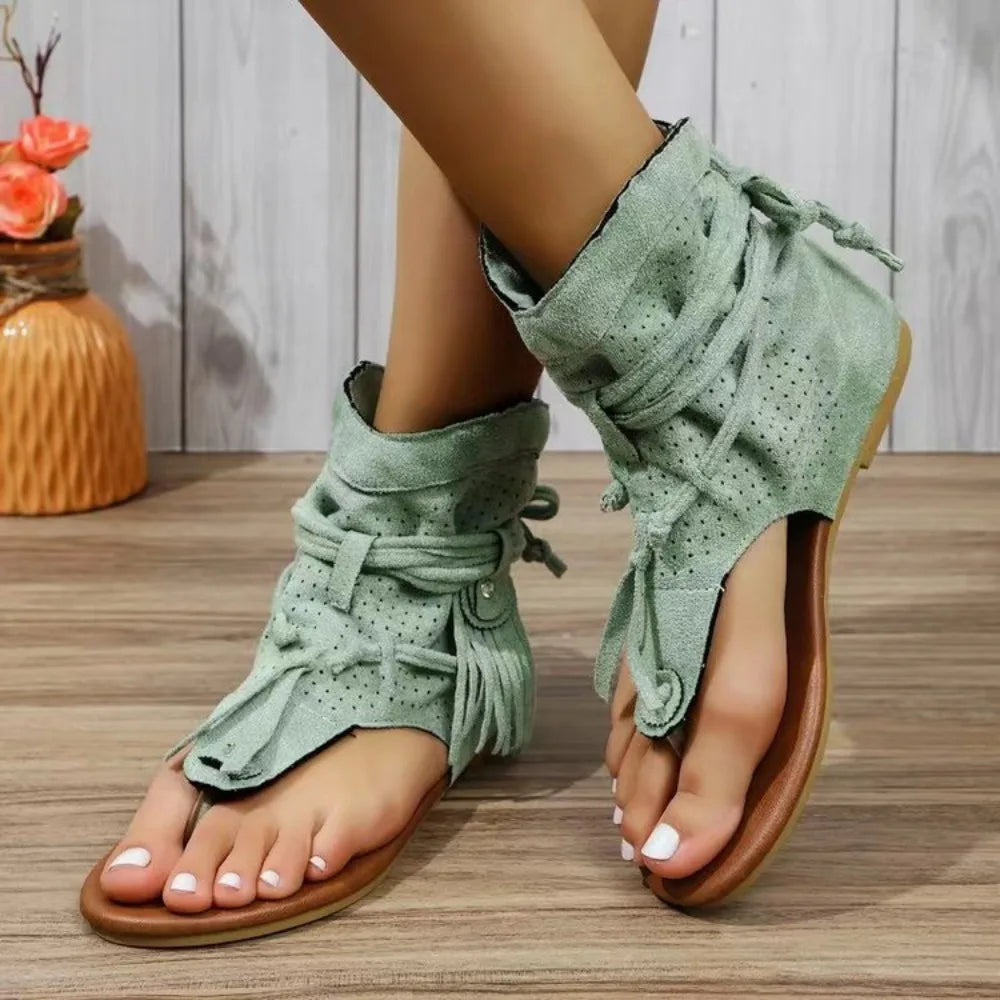 ZAHARA | Fringe Accent Sandals