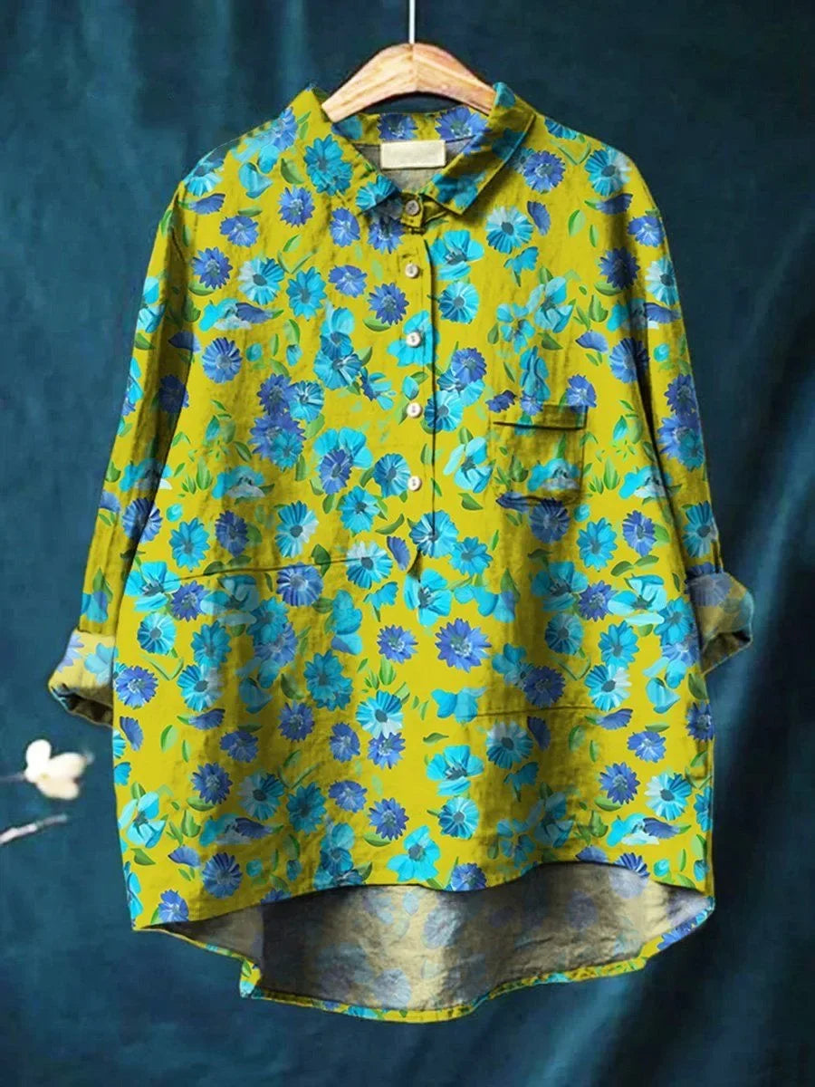 VERA | Stylish Loose-Fit Floral Shirt