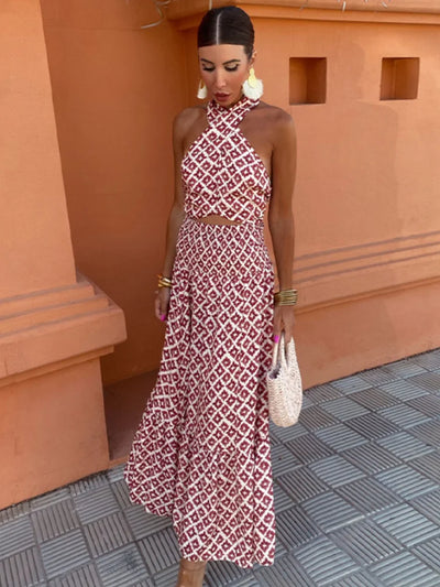 MICKAY | Women's Chic Off-the-Shoulder Midi Dress