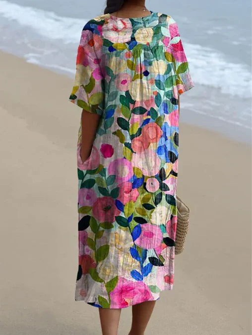 MARIE |  Multicolor Flower Dress