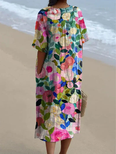MARIE |  Multicolor Flower Dress
