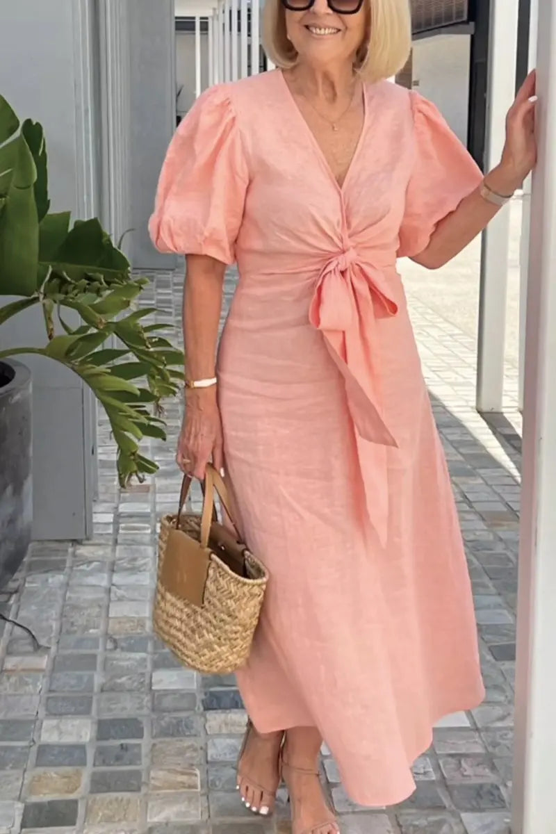 JODI | Loose V-neck Midi Dress