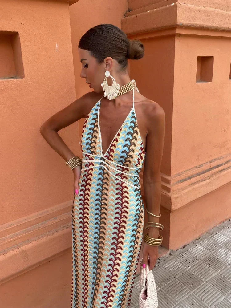 ROXANNE | Halter Neck Backless Dress