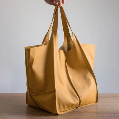﻿MILLY | Oversized Leather Tote Bag