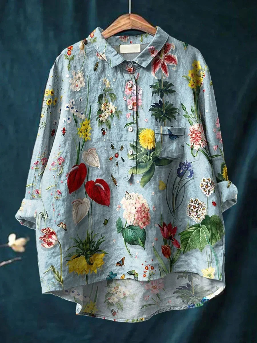 VERA | Stylish Loose-Fit Floral Shirt