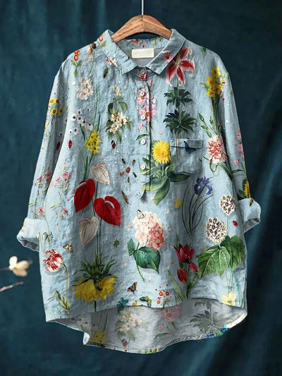 VERA | Stylish Loose-Fit Floral Shirt