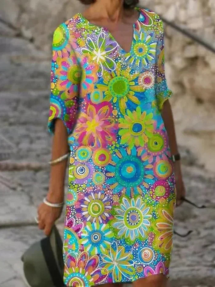 BETH | Colorful Floral Dress
