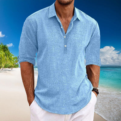 TYLER |  Casual Linen Long Sleeve Shirt