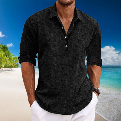 TYLER |  Casual Linen Long Sleeve Shirt