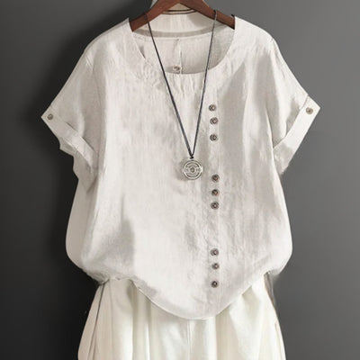 ISLA | Button Detail T-Shirt