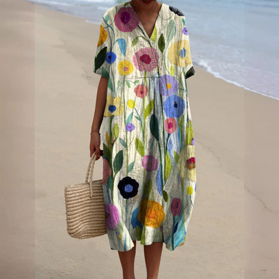MARIE |  Multicolor Flower Dress
