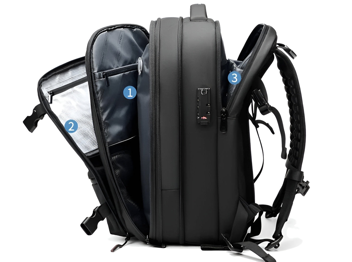 ELENA | Travel backpack with vacuum compression
