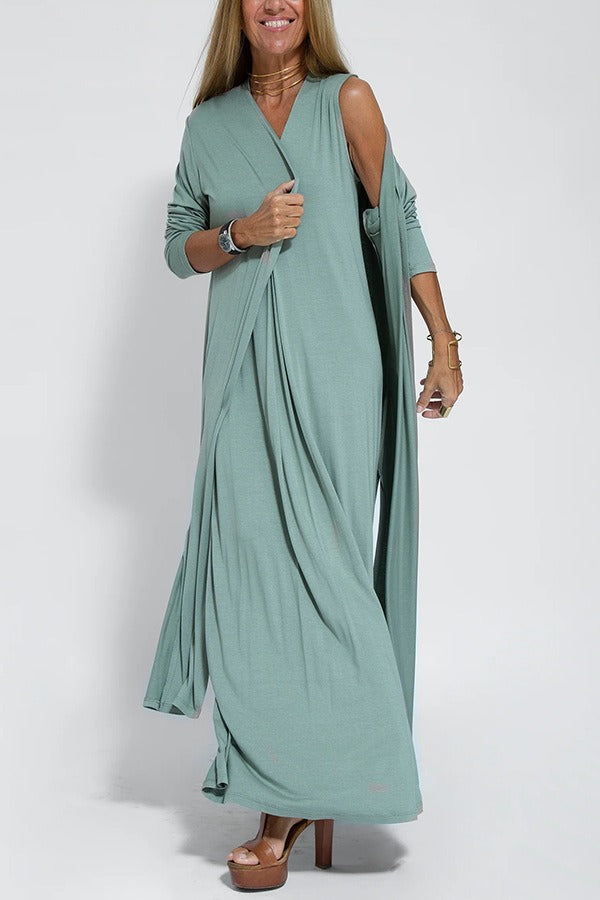LEILA | Slimming Dress with Cardigan