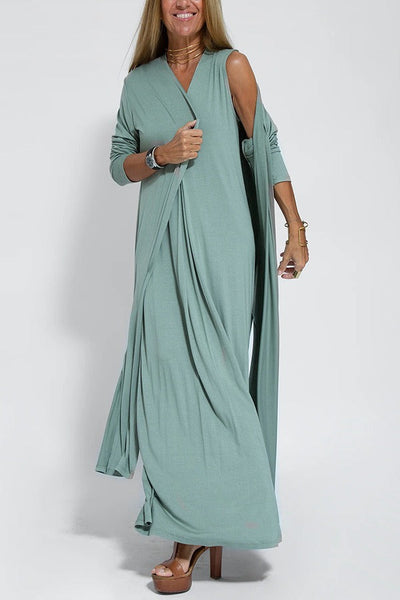 LEILA | Slimming Dress with Cardigan