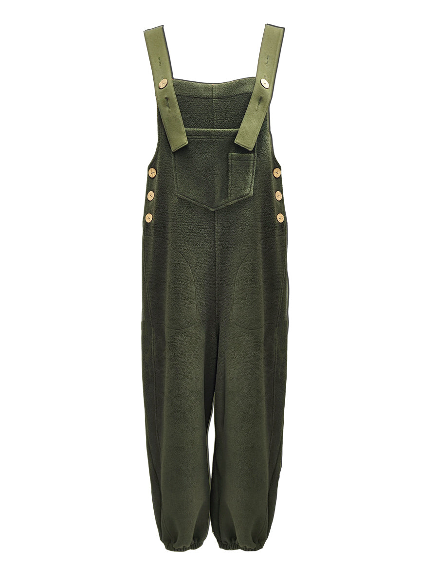 LISA | Loose Fit Distressed Denim Overalls