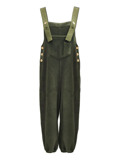LISA | Loose Fit Distressed Denim Overalls