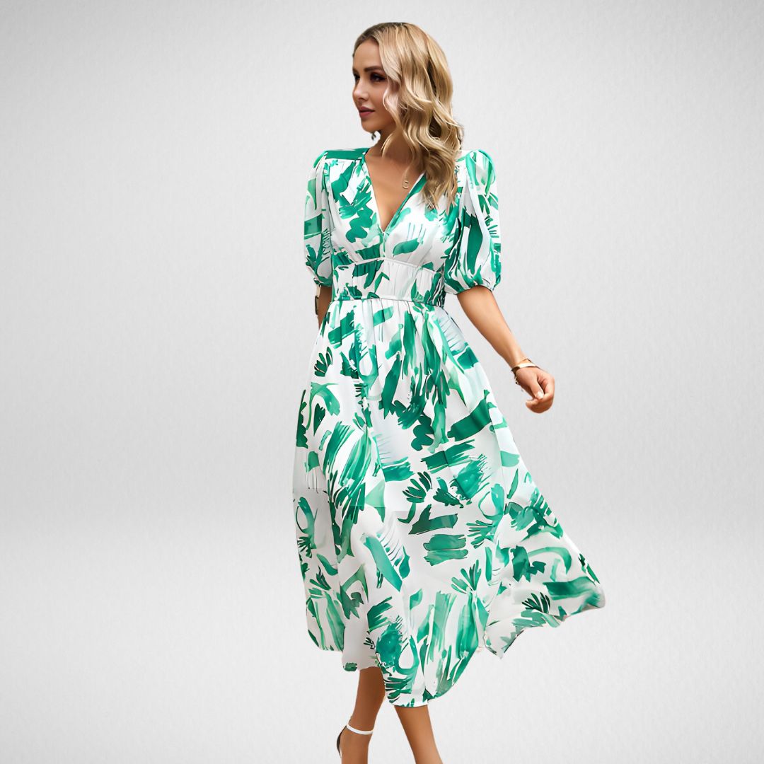 STELLA | Charming V-Neck Dress
