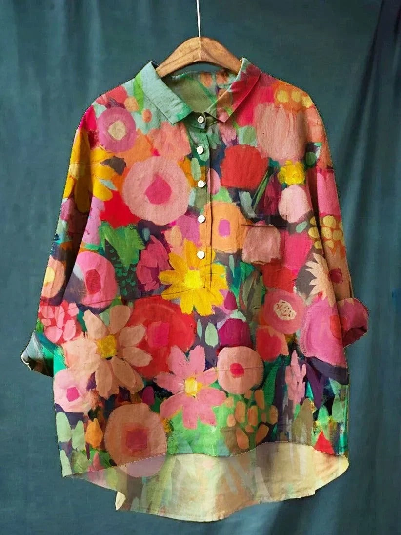 VERA | Stylish Loose-Fit Floral Shirt