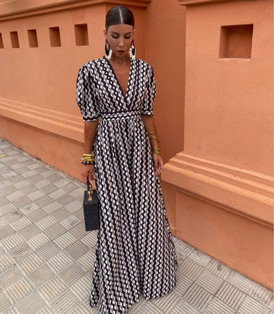ENRIKA | Ethnic Print Summer Dress