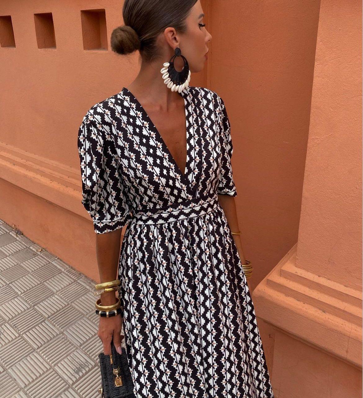 ENRIKA | Ethnic Print Summer Dress