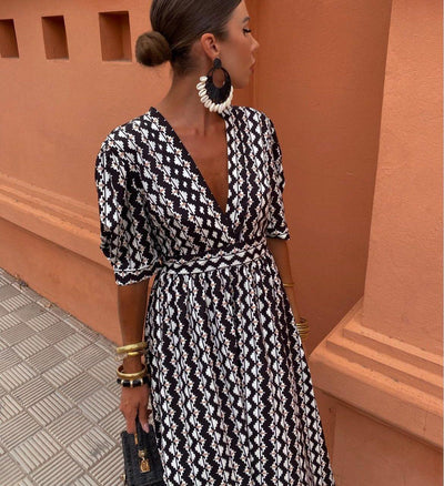 ENRIKA | Ethnic Print Summer Dress