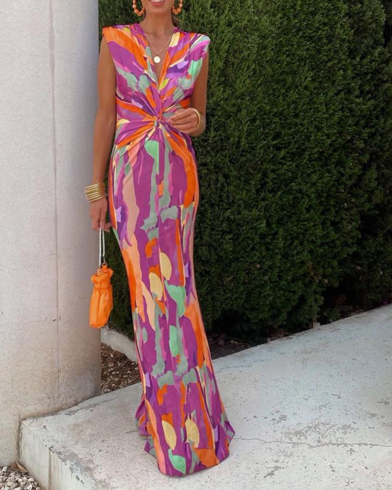 ÉLODIE | Sleeveless Knotted Long Dress