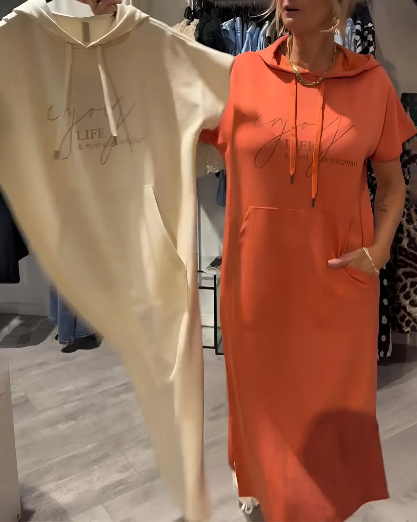 SASKIA | Casual Hoodie Dress