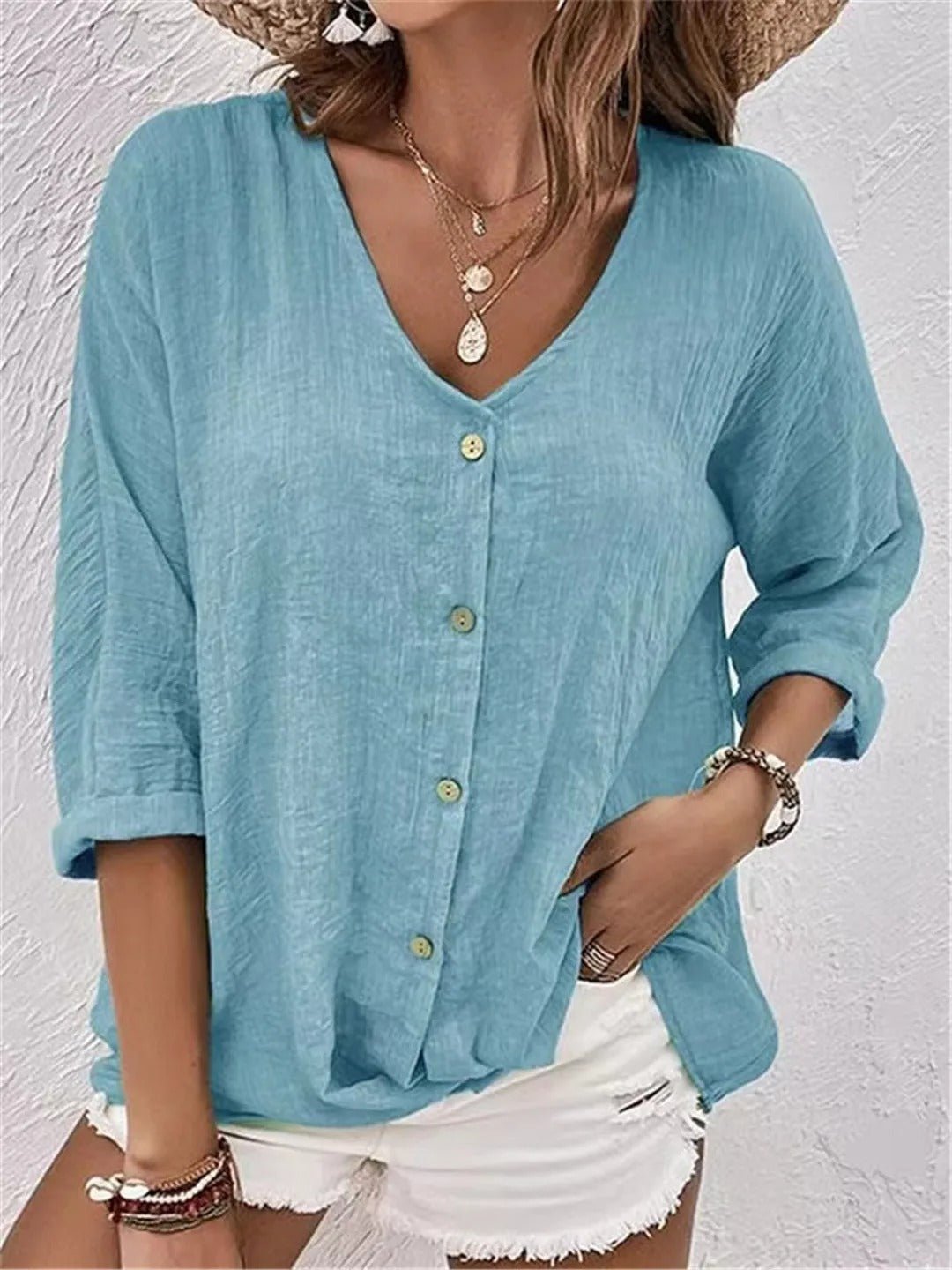 MILANA | Relaxed Button-Up Blouse