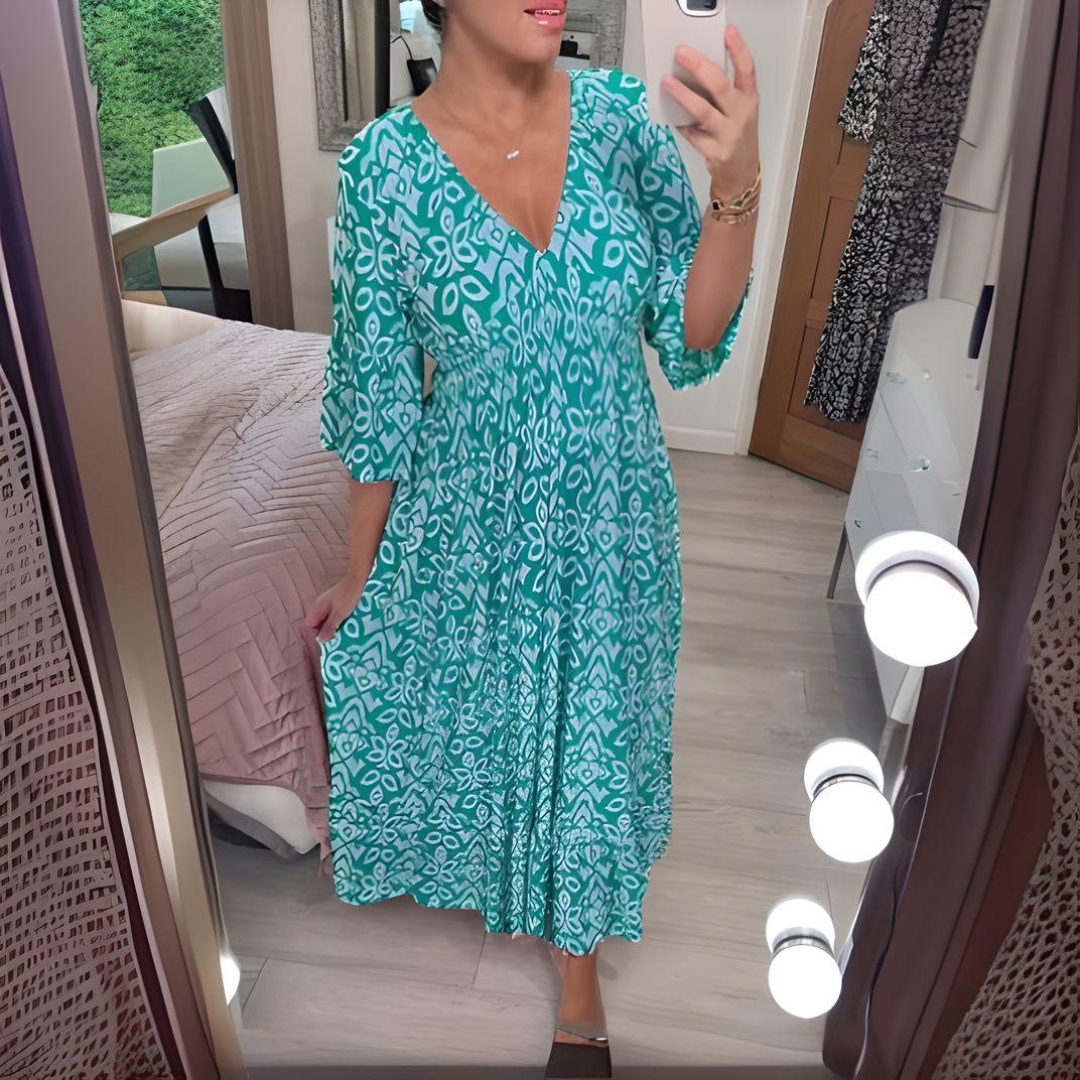 ISABELLA | Boho Printed Dress