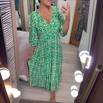 ISABELLA | Boho Printed Dress