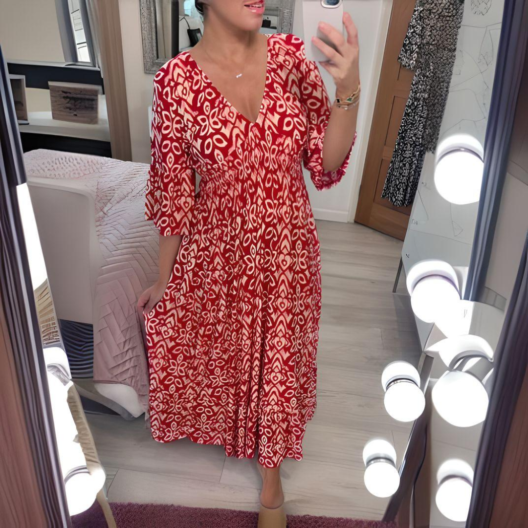 ISABELLA | Boho Printed Dress