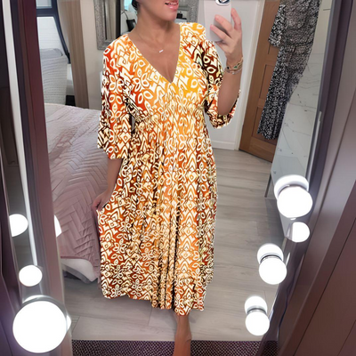 ISABELLA | Boho Printed Dress