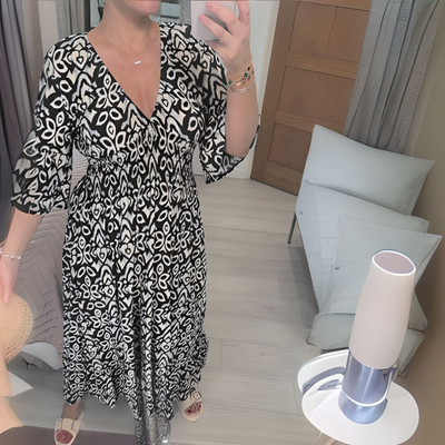 ISABELLA | Boho Printed Dress