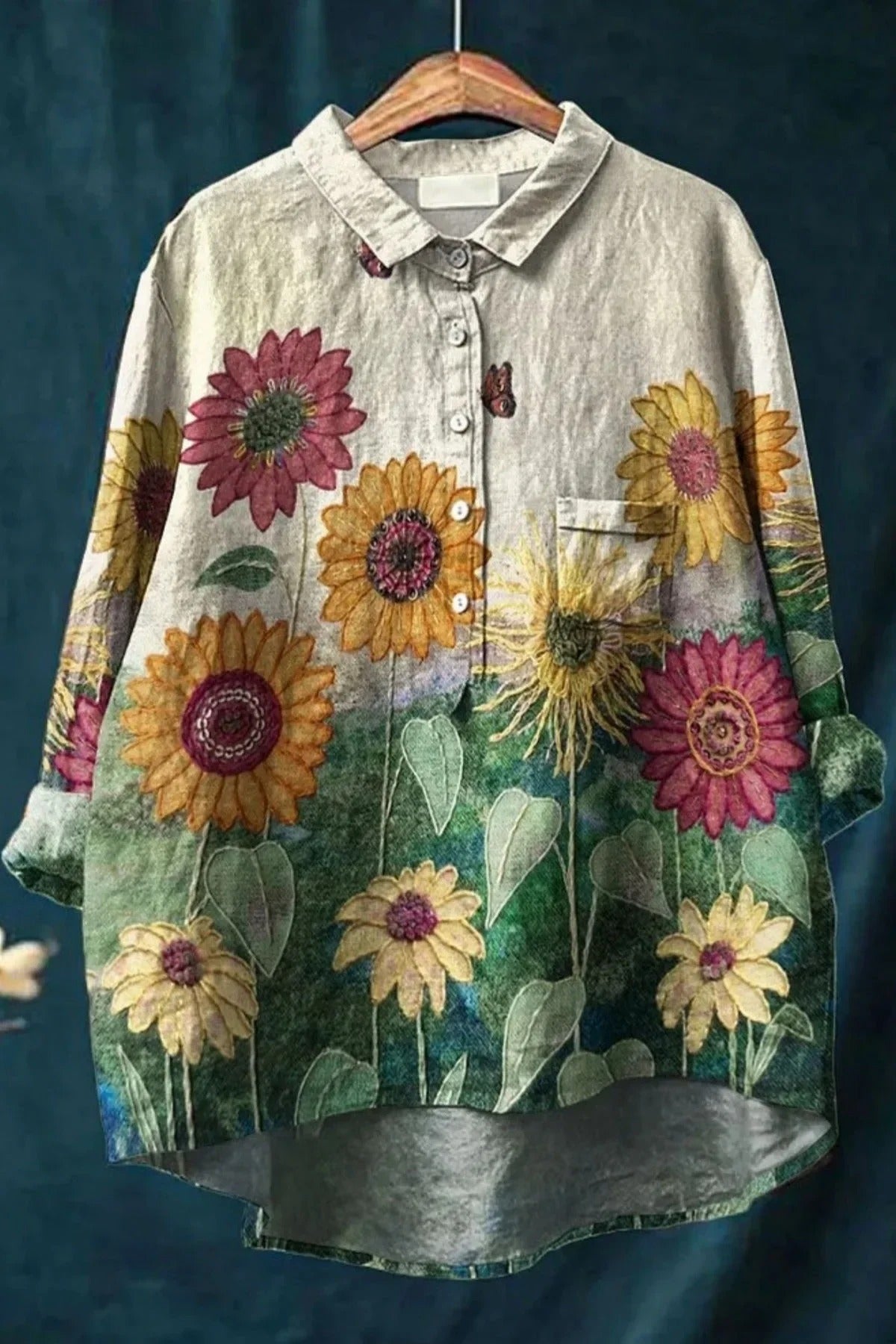 VERA | Stylish Loose-Fit Floral Shirt