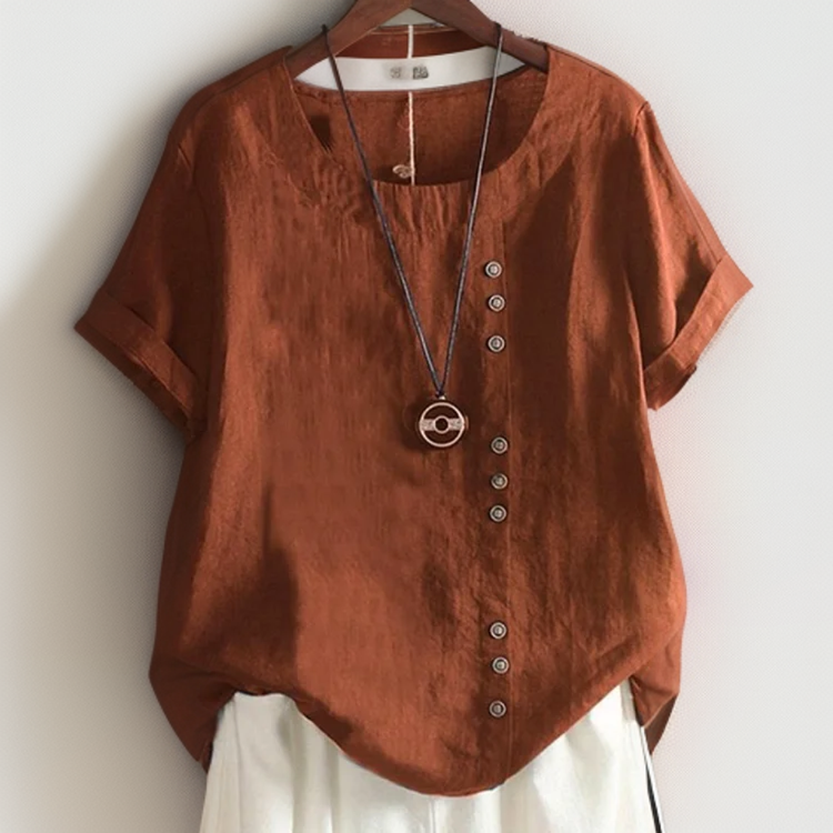 ISLA | Button Detail T-Shirt
