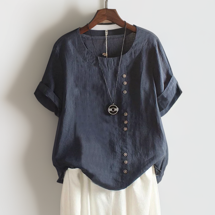 ISLA | Button Detail T-Shirt