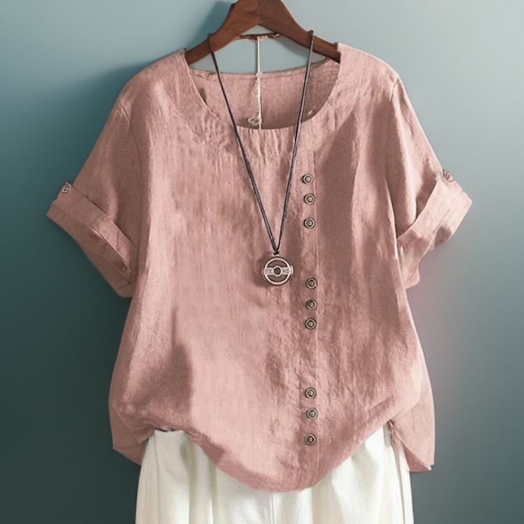 ISLA | Button Detail T-Shirt