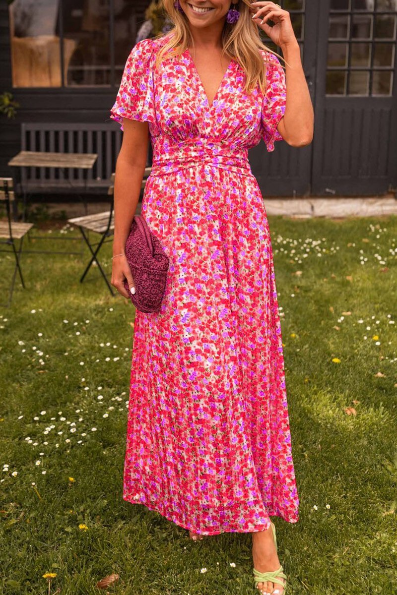 MARIELLA | Long Floral Dress with a Romantic and Light Style