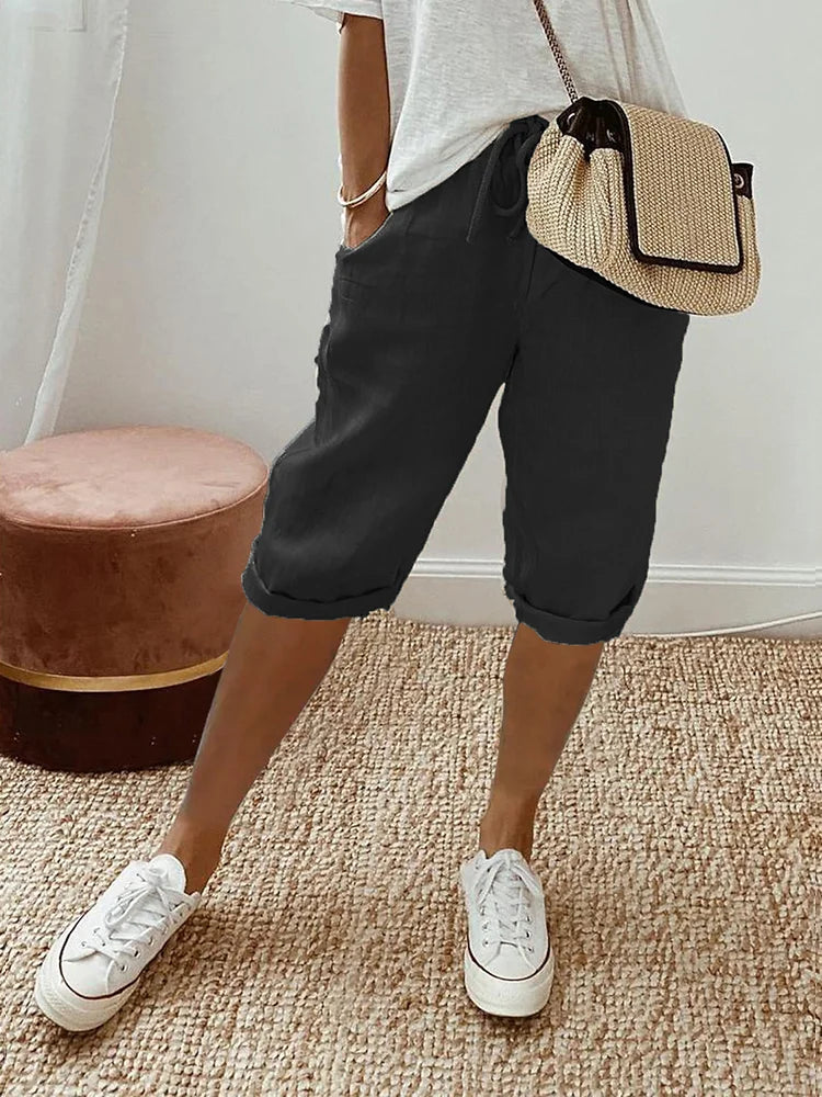 BELLA | Rolled Hem Comfort Shorts