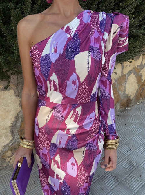 YLLANA | Women's Off-the-Shoulder Midi Dress