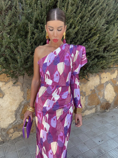 YLLANA | Women's Off-the-Shoulder Midi Dress